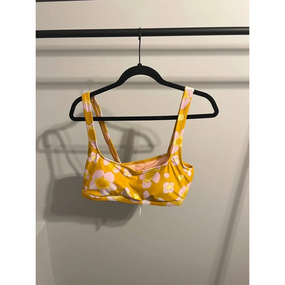 Madewell Second Wave Balconette Bikini Top in Watercolor Floral Size XL & M NWT - Picture 2 of 9